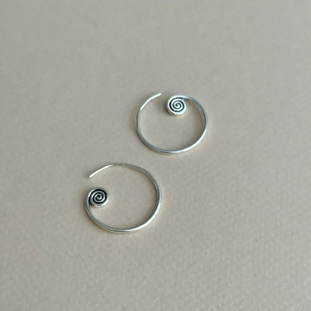 Spiral Hoop Earrings #2456